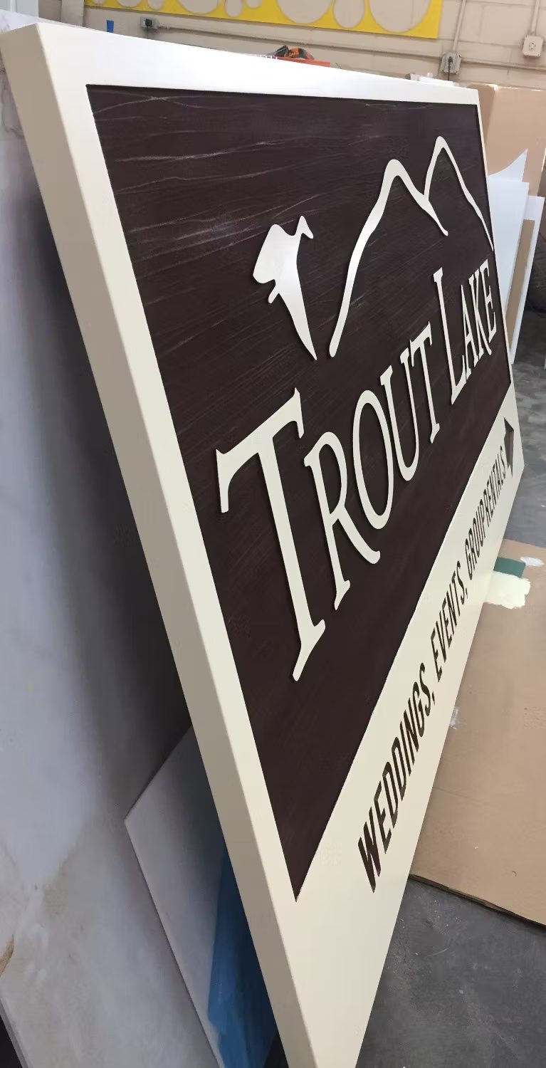 Custom Hanging Property Sign Panel
