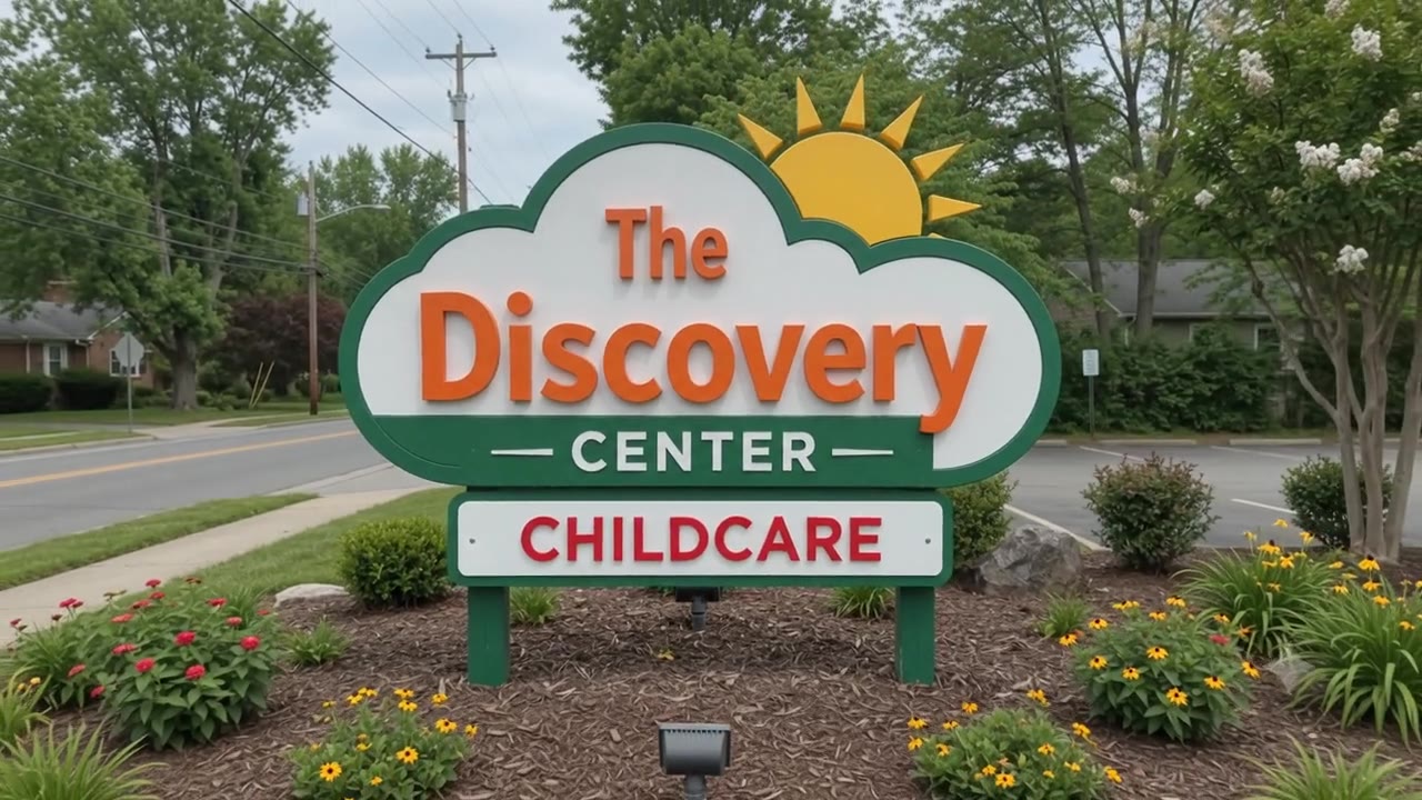 Discovery Center Sign Transformation Poster