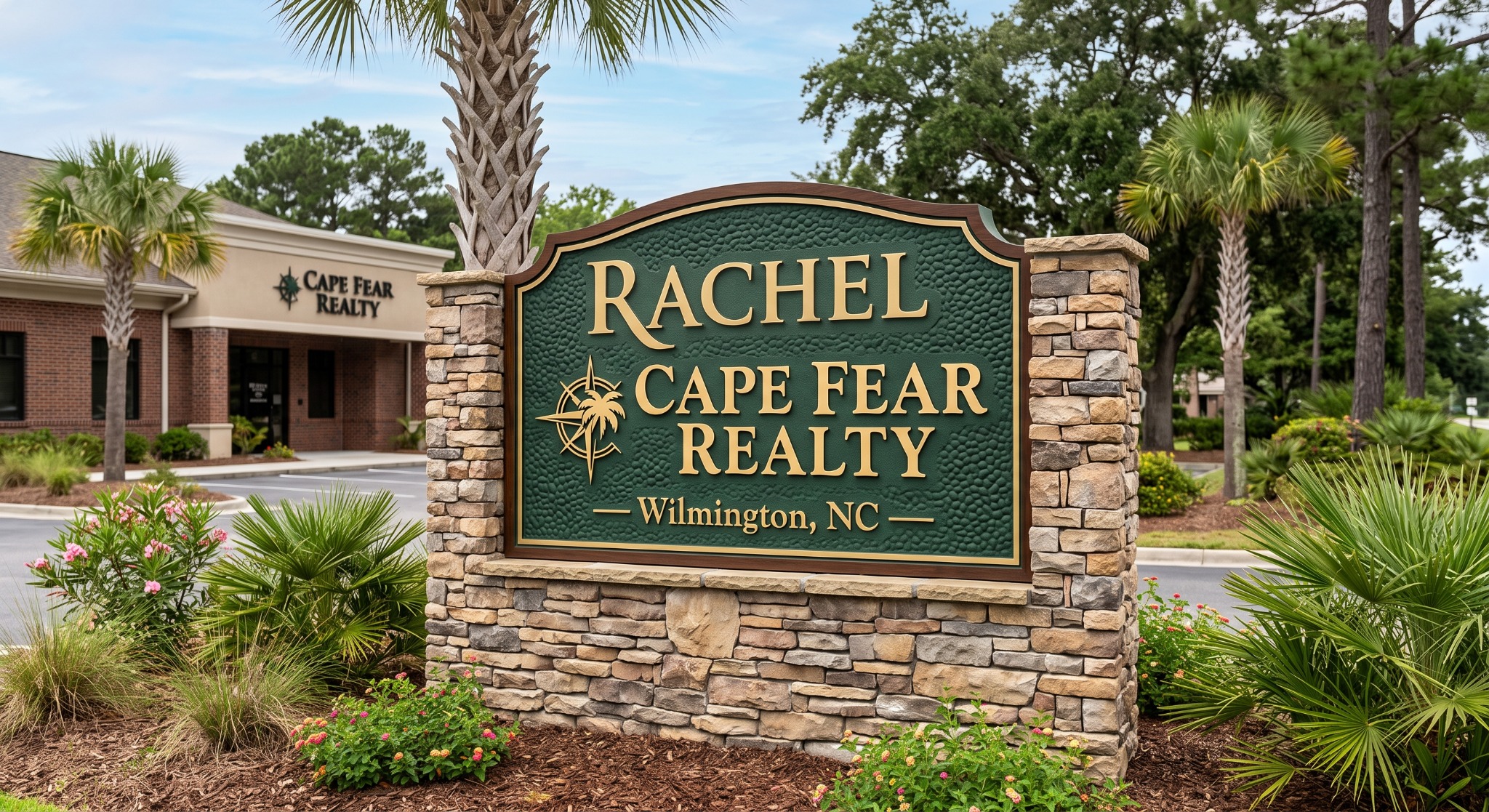 Cape Fear Realty monument sign