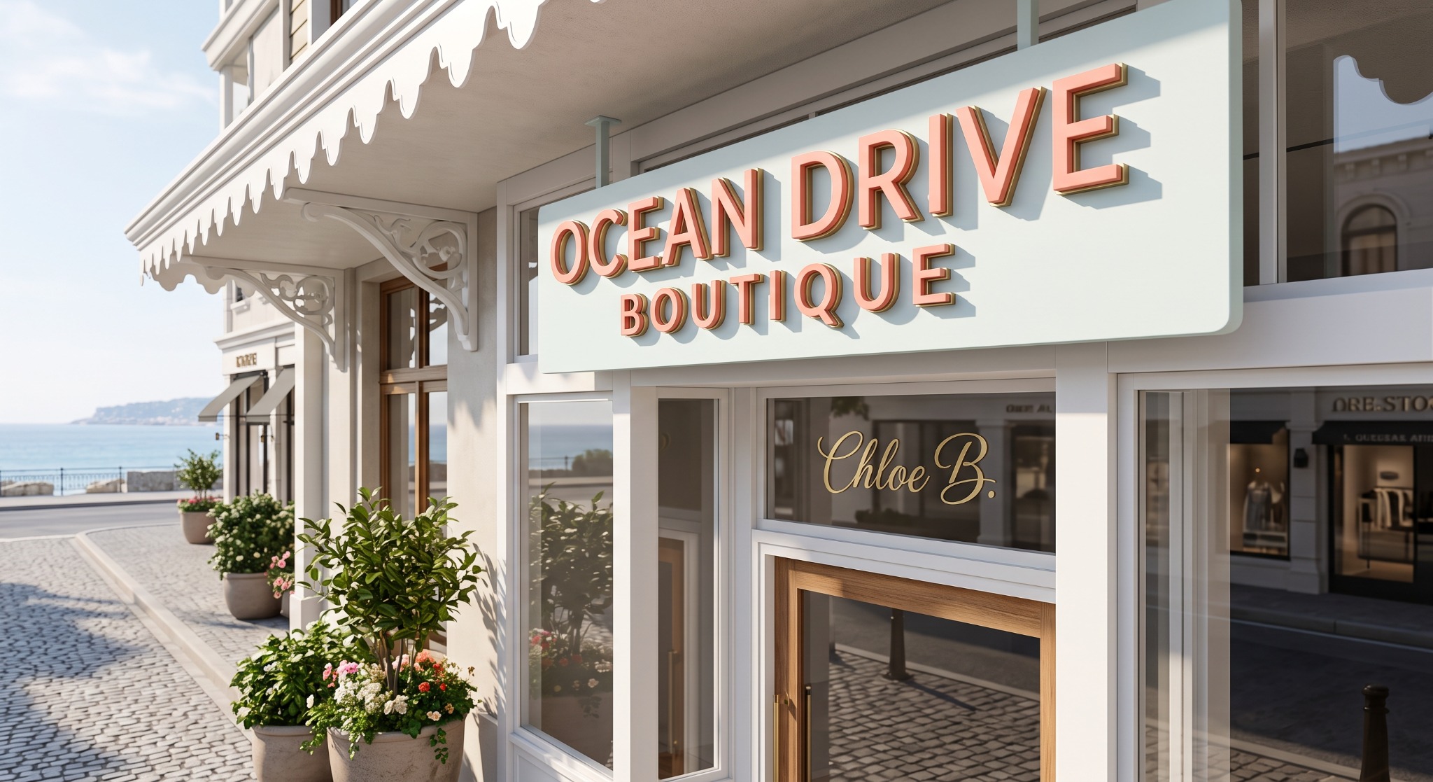 Ocean Drive Boutique storefront sign