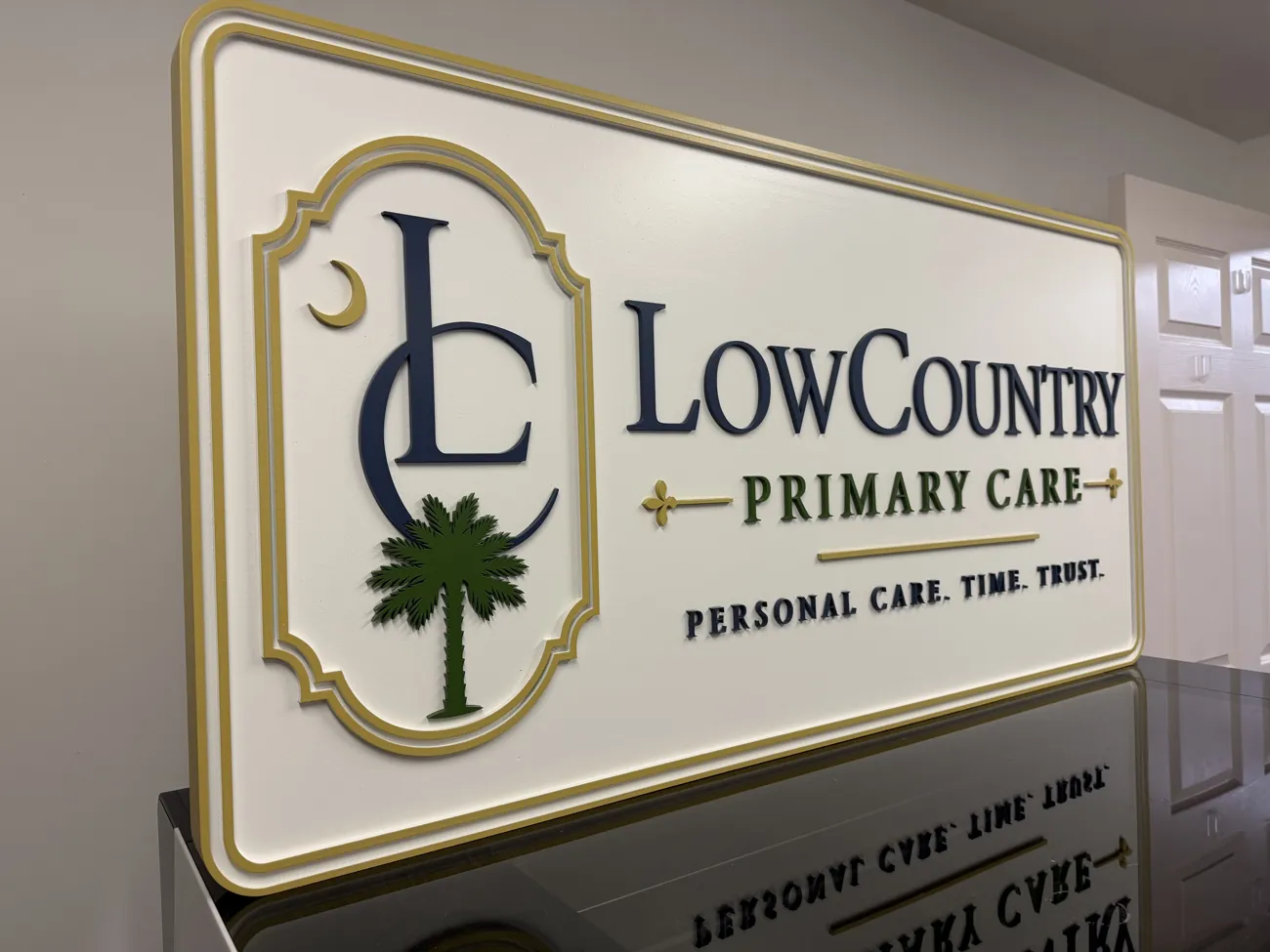 Lowcountry Primary Care finished sign