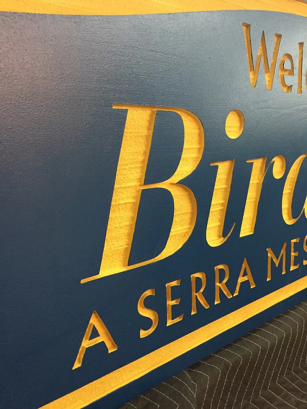Birdland Dimensional Lettering Detail
