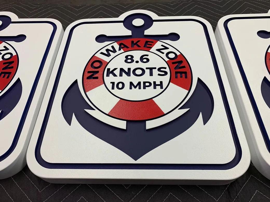 Custom Nautical HDU Sign Panels 8 6 Knots Club