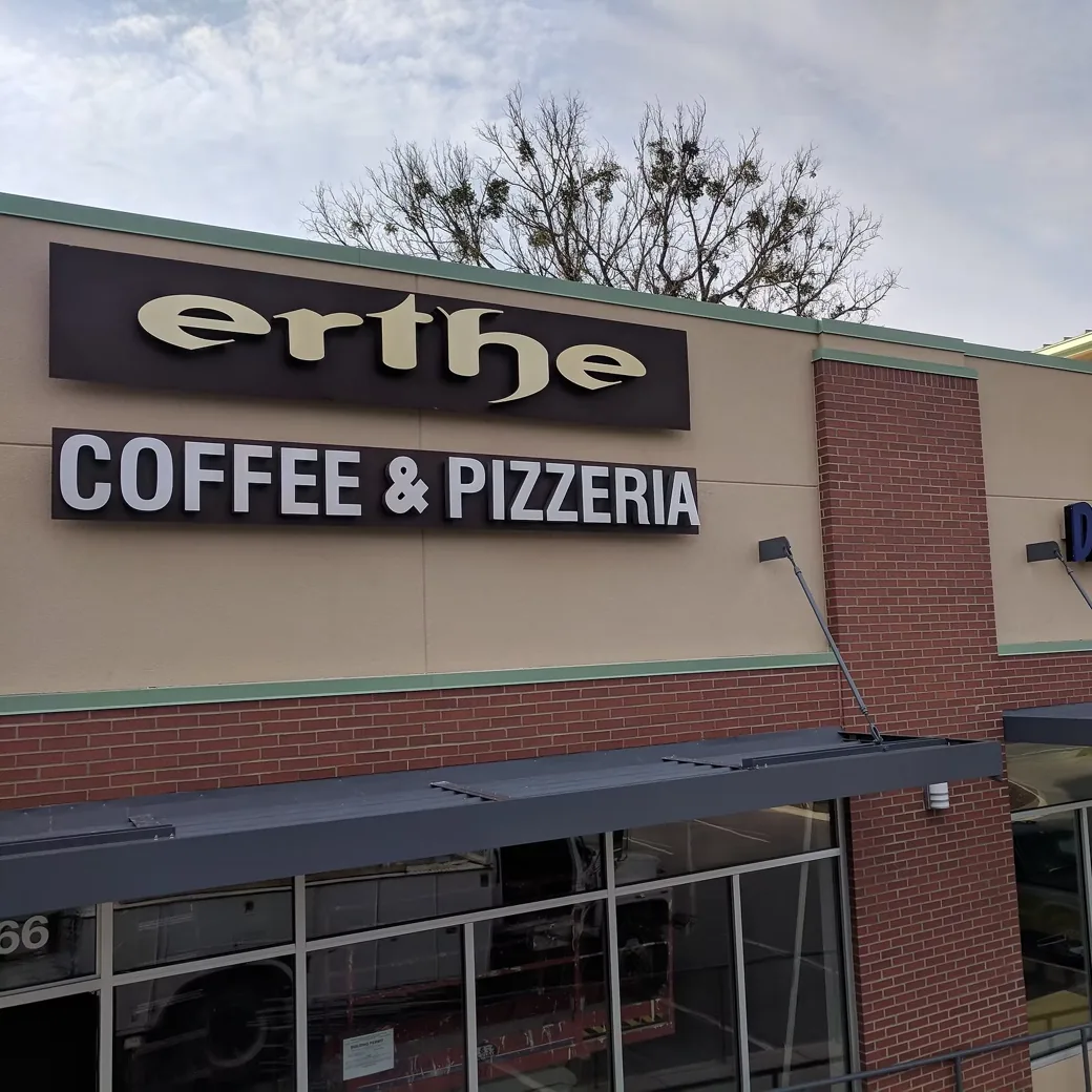 Erthe Coffee Pizzeria Exterior Storefront Letters