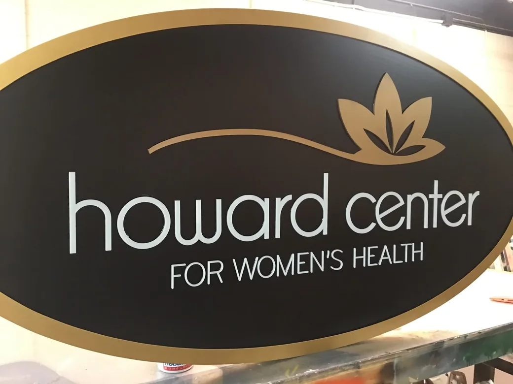 Howard Center Womens Health Oval Sign