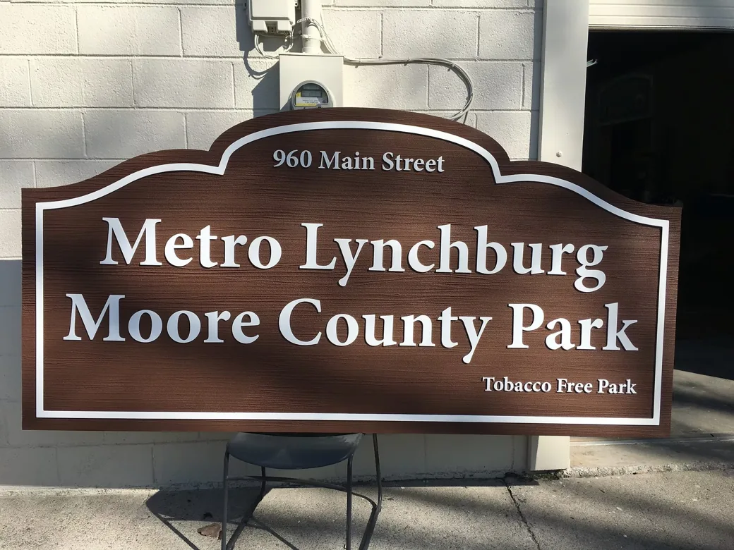 Metro Lynchburg Moore County Park Sign