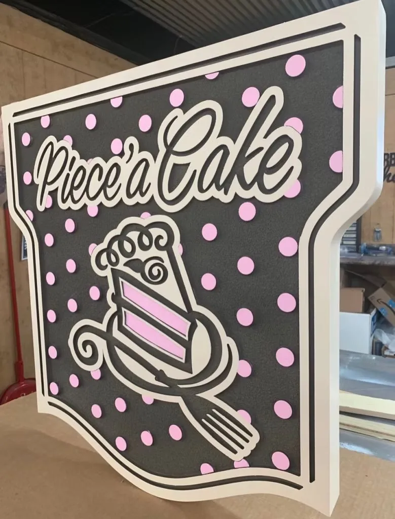 Rosie Lake Cafe Hanging Dimensional Sign
