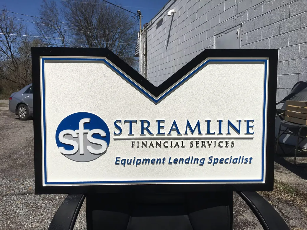 Streamline Financial Services Dimensional Sign
