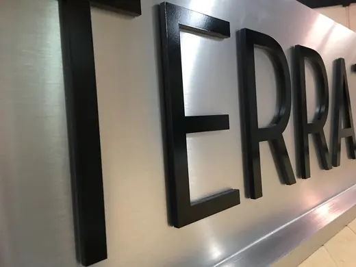 Black dimensional office wall letters