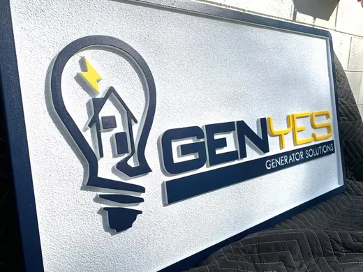 GENHES custom company logo sign