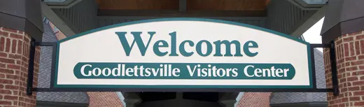 Goodlettsville Visitors Center dimensional welcome sign