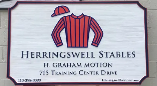 Herringswell Stables custom farm sign