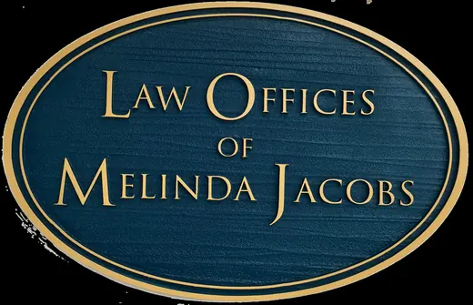 Law Offices of Melinda Jacobs oval dimensional sign