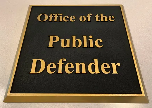 Office of the Public Defender dimensional wall plaque