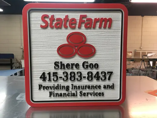 State Farm insurance directional sign