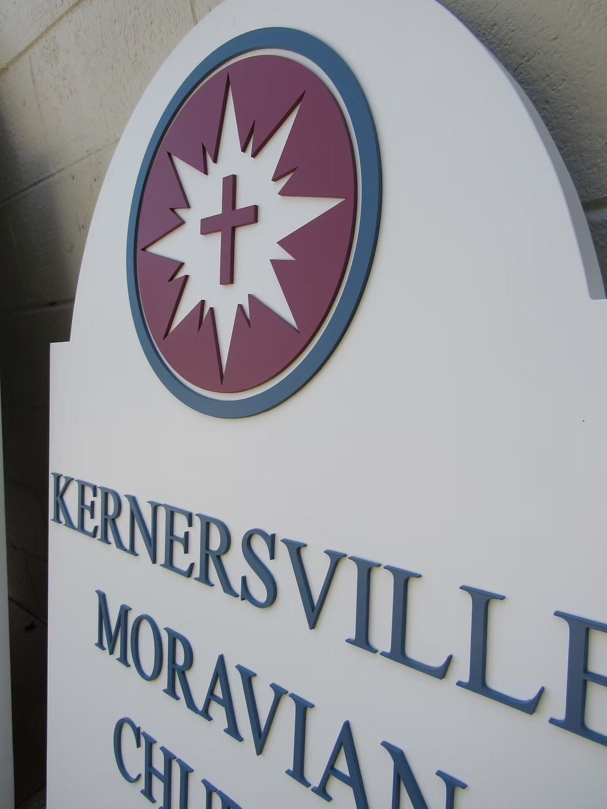 Kernersville Moravian Church Dimensional Sign